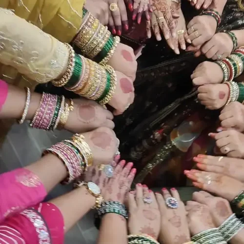 anandam party zone teej bangles